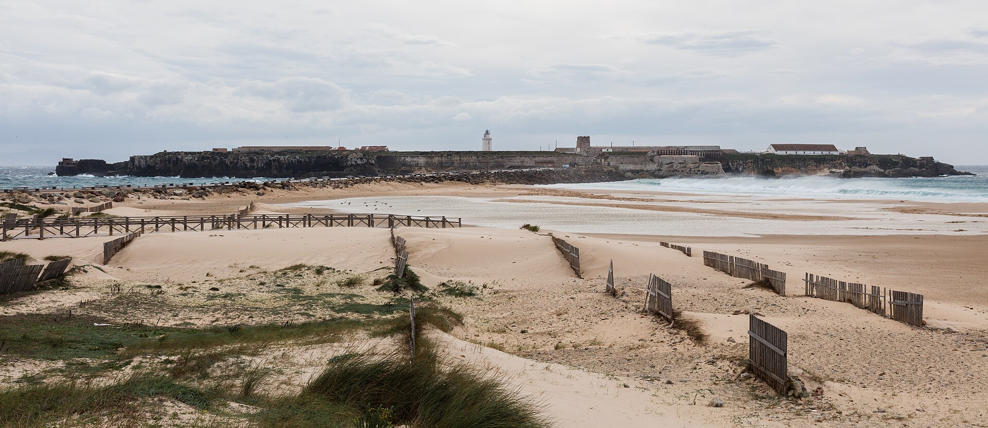 Isla de Tarifa desde las dunas